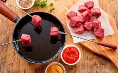 como hacer fondue de carne